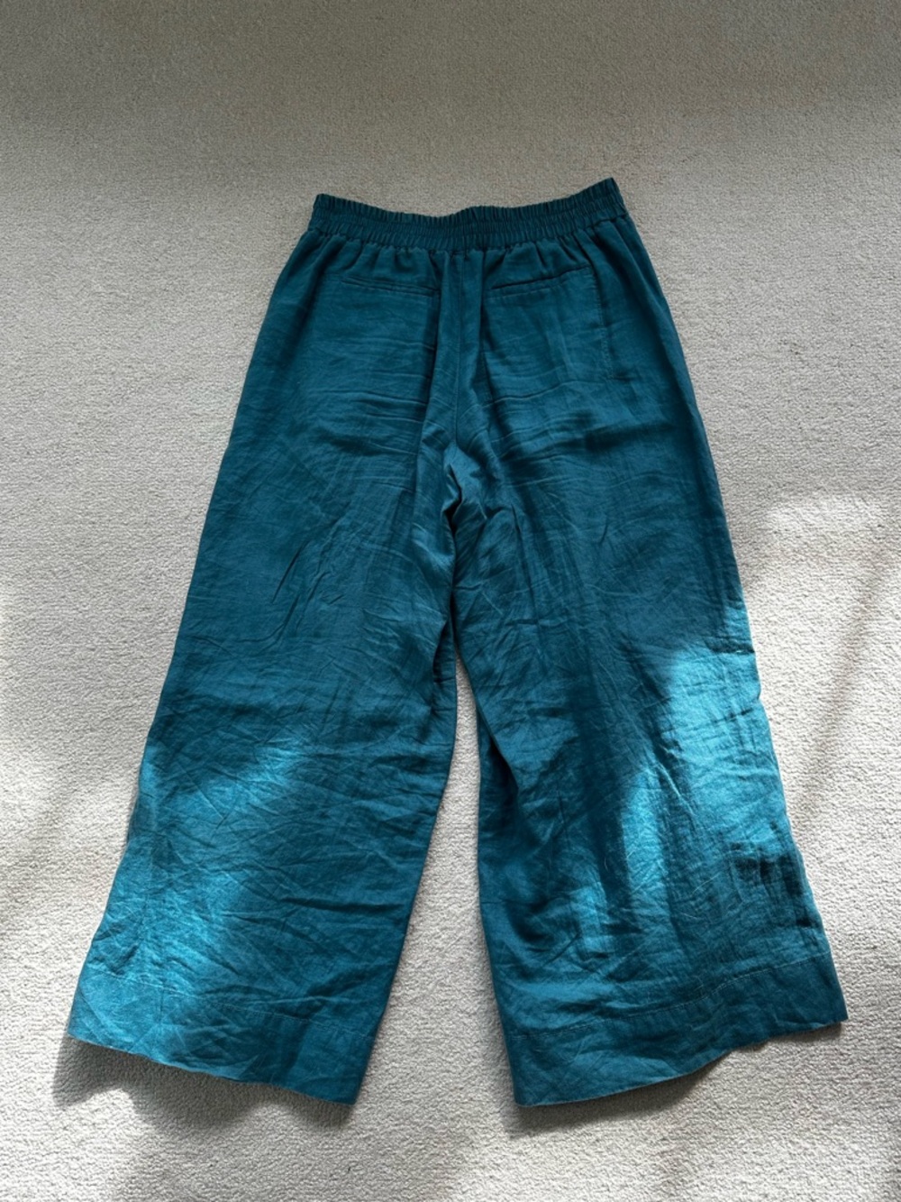 Athleta Linen Wide-Leg Crop Pants - Picture 6 of 8